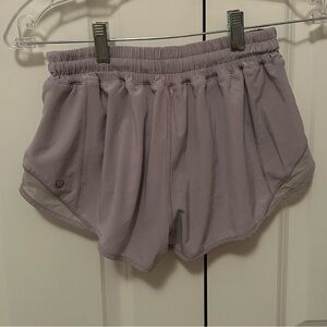 Light purple lululemon hotty hot short